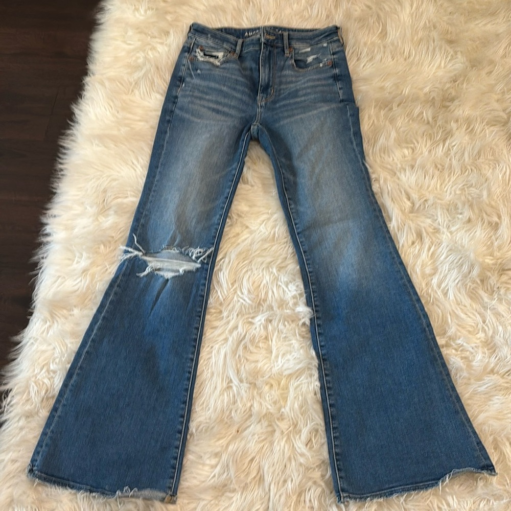 AE high rise flare jeans Size 2